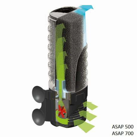 Внутренний фильтр ASAP Filter 500 для аквариума или акватеррариума (Акваэль)